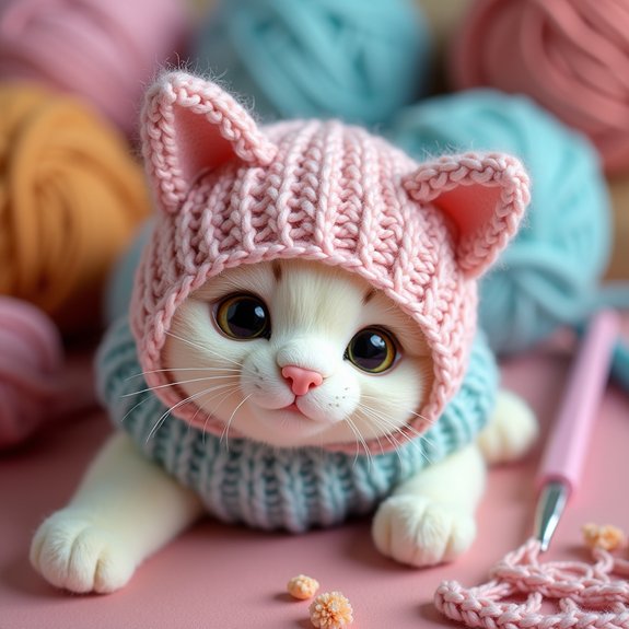 cozy feline inspired headwear