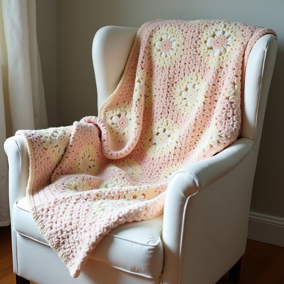 cozy floral patterned blanket