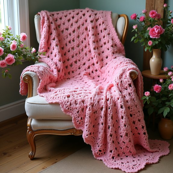 cozy handmade crochet blanket