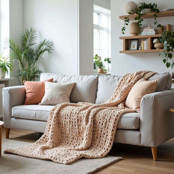 cozy handmade crochet blanket