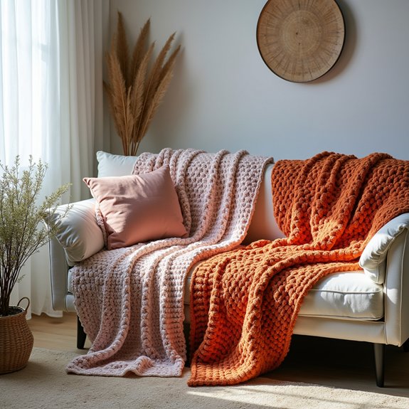 cozy handmade crochet blankets