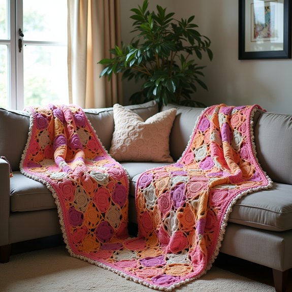 cozy handmade crochet blankets