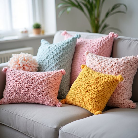 cozy handmade decorative cushions