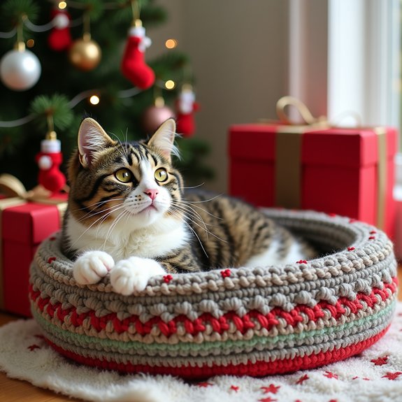 cozy holiday bed decor