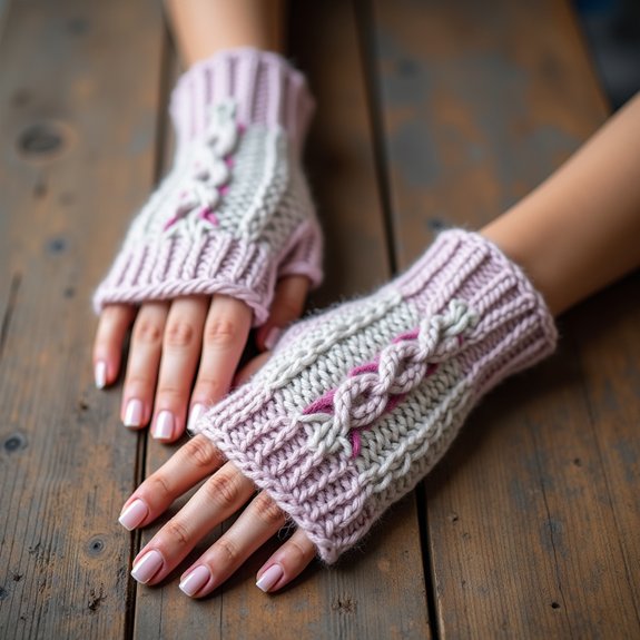 cozy knit handwear accessory