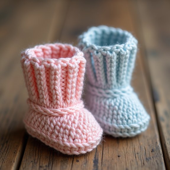 cozy knitted footwear design