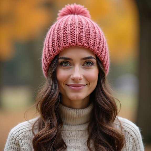 cozy knitted hat design
