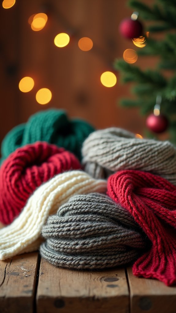 cozy knitted winter accessories