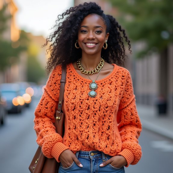 cozy oversized chunky sweater