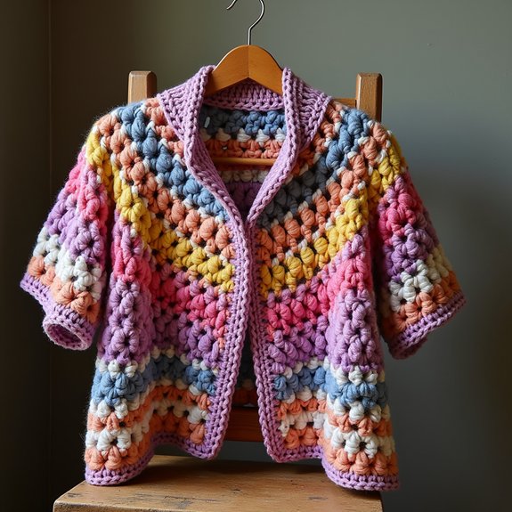 cozy oversized crochet cardigan