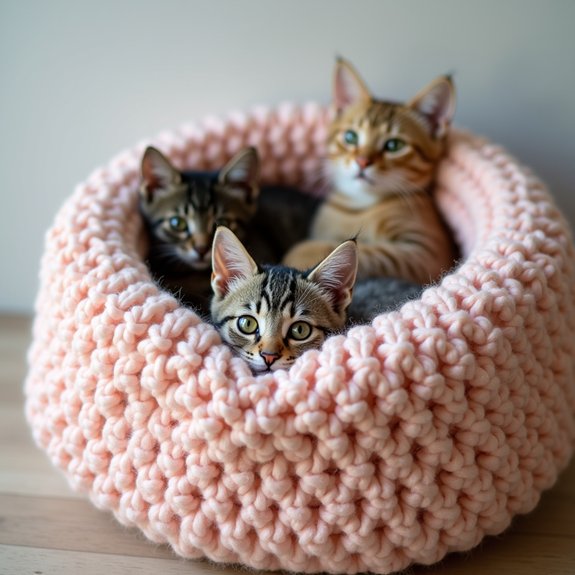 cozy oversized knit bedding