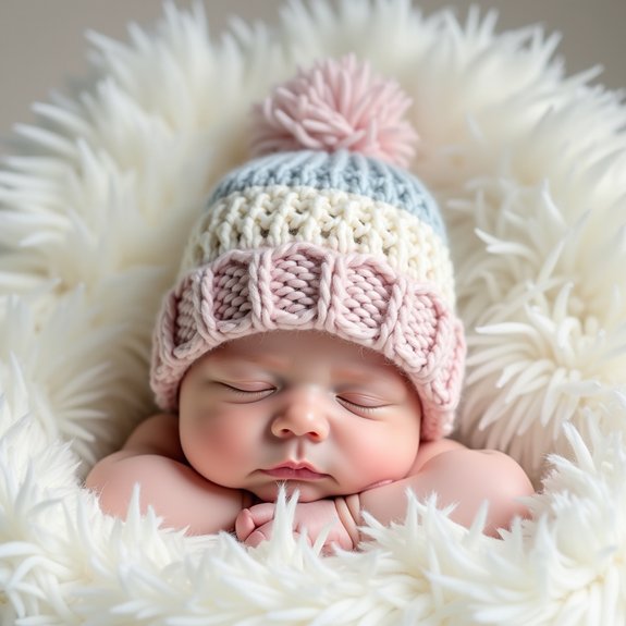 cozy oversized knit hat