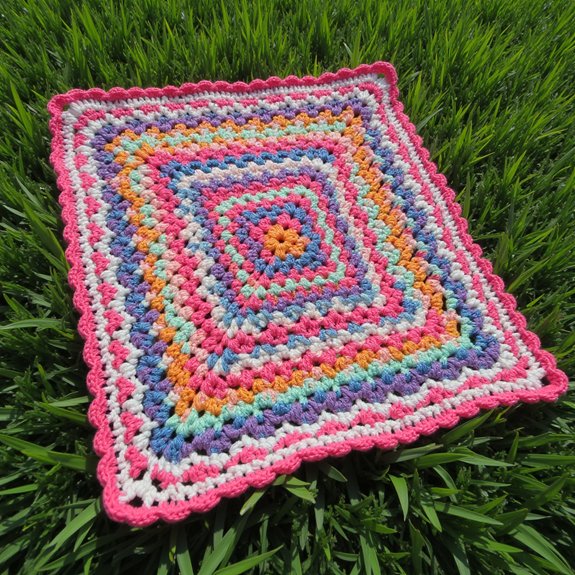 cozy tactile crochet blanket