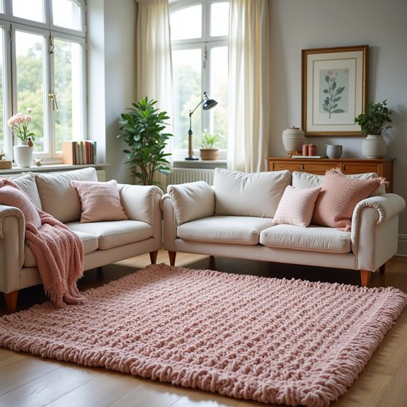 cozy textured floor covering