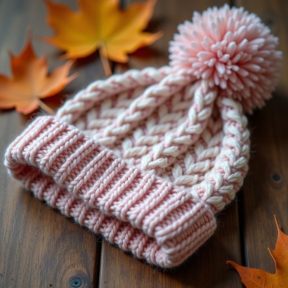 cozy textured winter hat