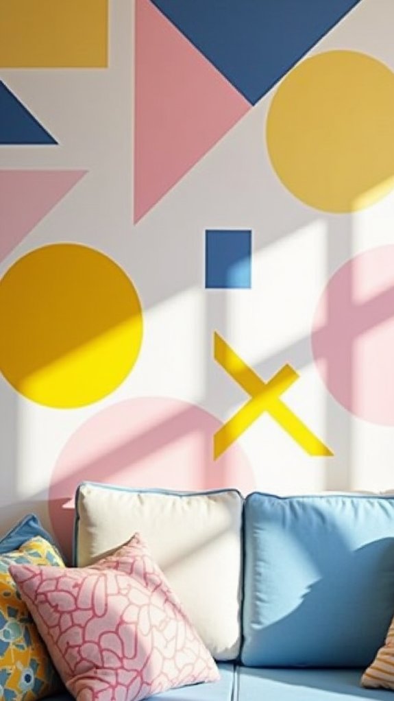 creative adhesive wall designs