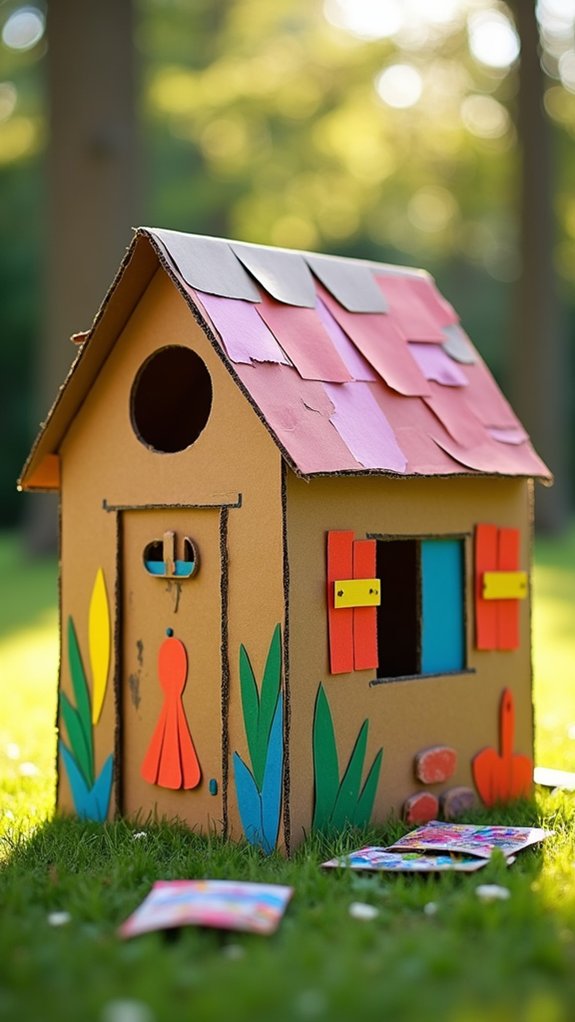 creative cardboard construction project