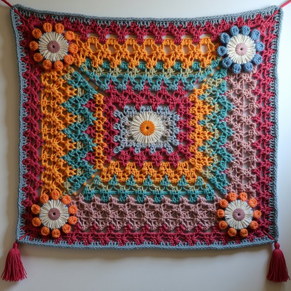 creative crochet picture framing
