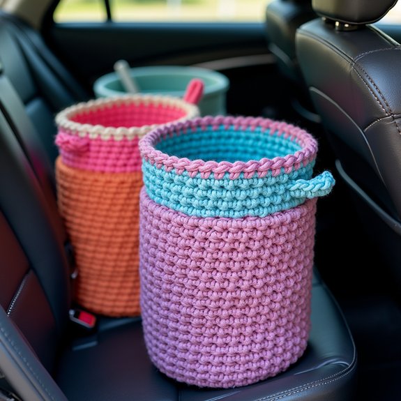 creative crochet waste storage