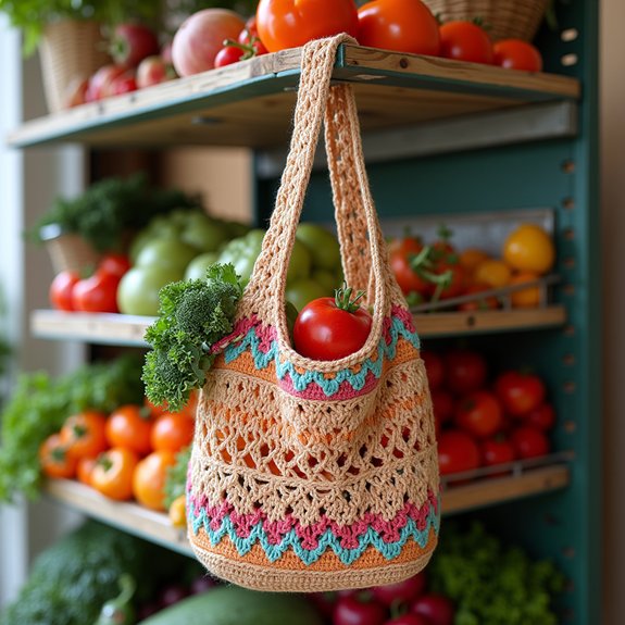crochet bag storage solution