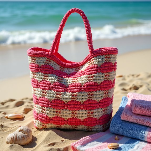 crochet beach bag design