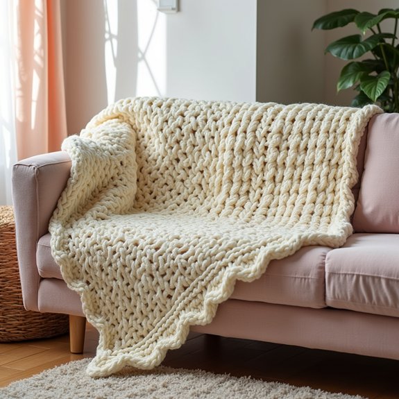 crochet blanket with texture