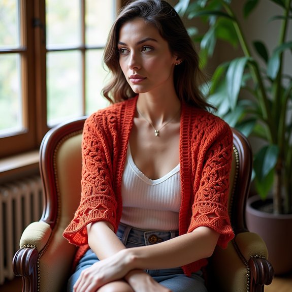 crochet bolero with sleeves