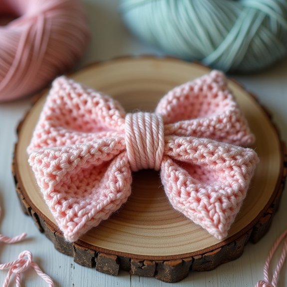 crochet bow crafting technique
