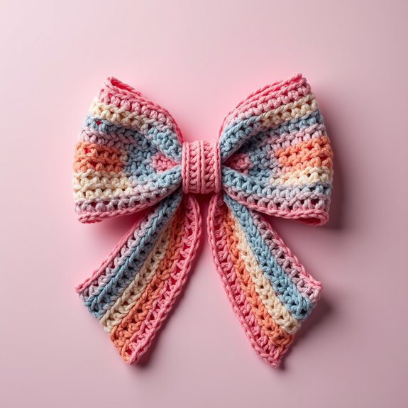 crochet bow with tail