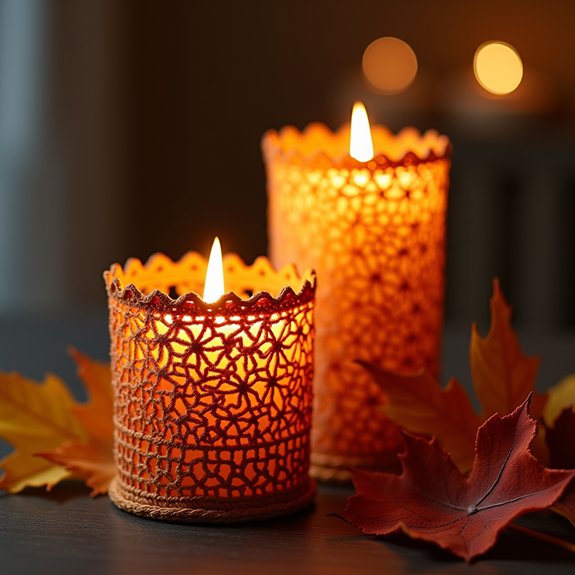 crochet candle holder designs