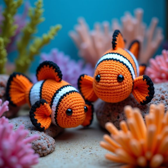 crochet clownfish toy pattern