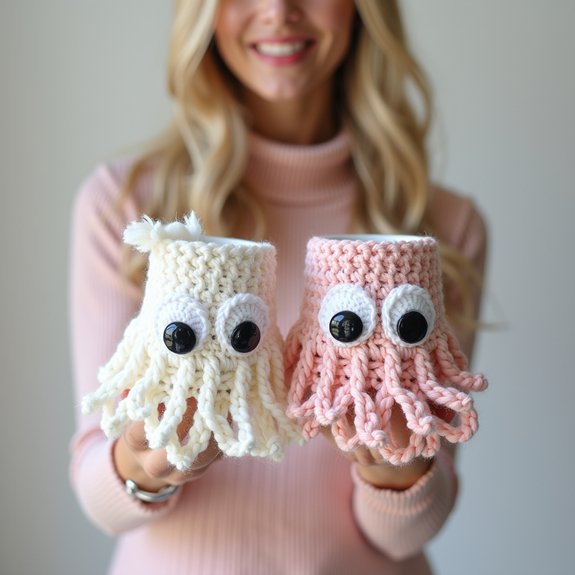 crochet cup sleeves design