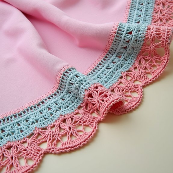 crochet double shell stitches