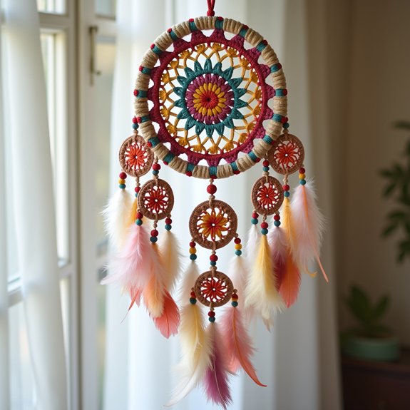 crochet handmade dream catcher