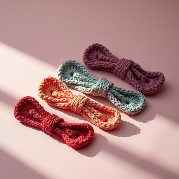 crochet headband in solid color