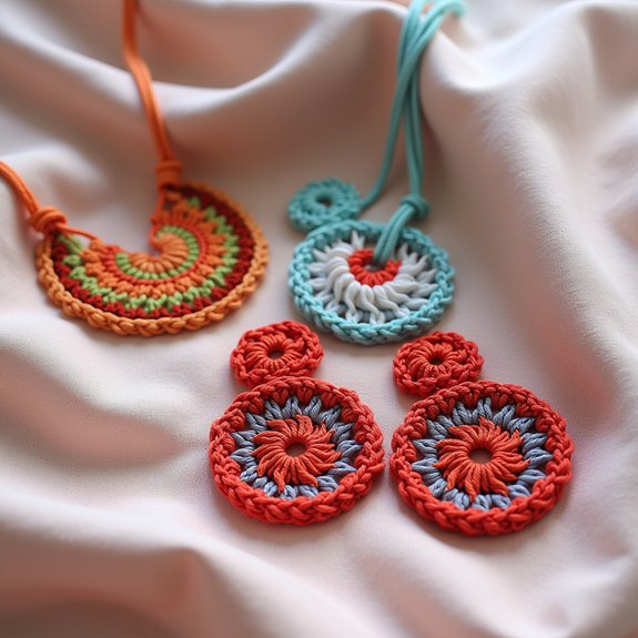 crochet jewelry fashion statement