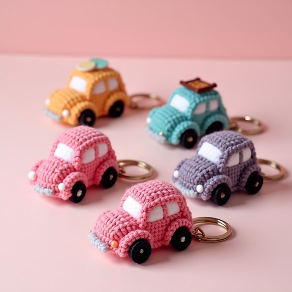 crochet keychain accessory designs