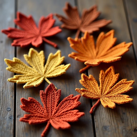 crochet leaf appliqu designs