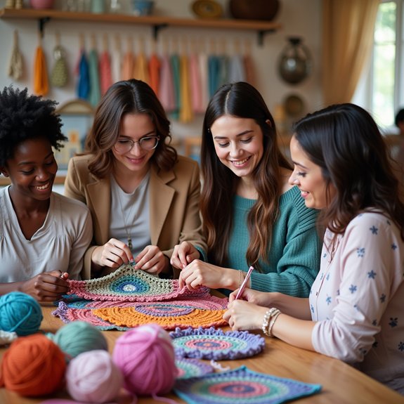 crochet learning and crafting