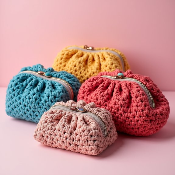 crochet pouches for practicality