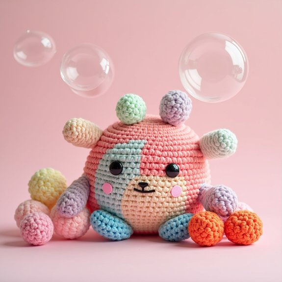crochet sensory bubble toy