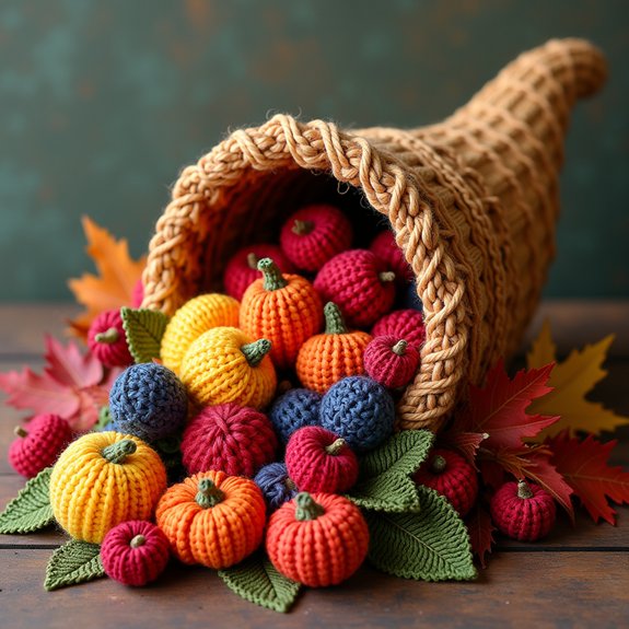 crochet thanksgiving centerpiece project
