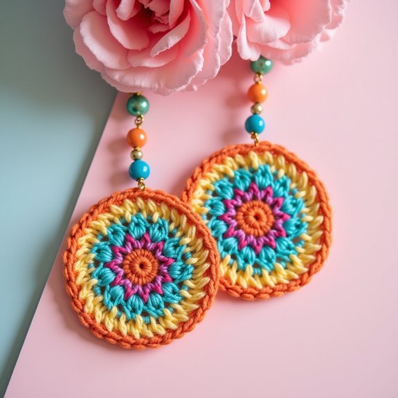 crochet with decorative beads