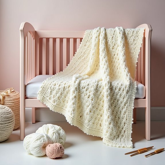crocheted baby blanket design