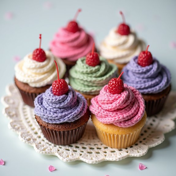 crocheted cupcake patterns tutorial