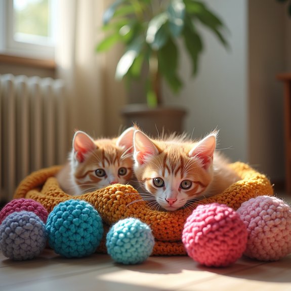 crocheted spheres for crafting