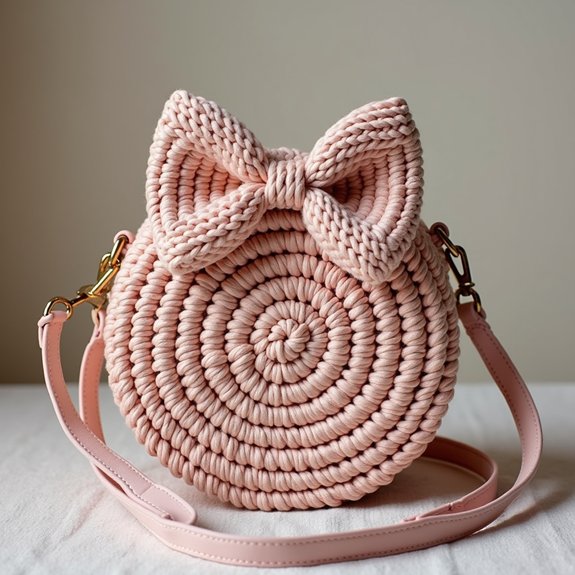 curved design versatile handbag