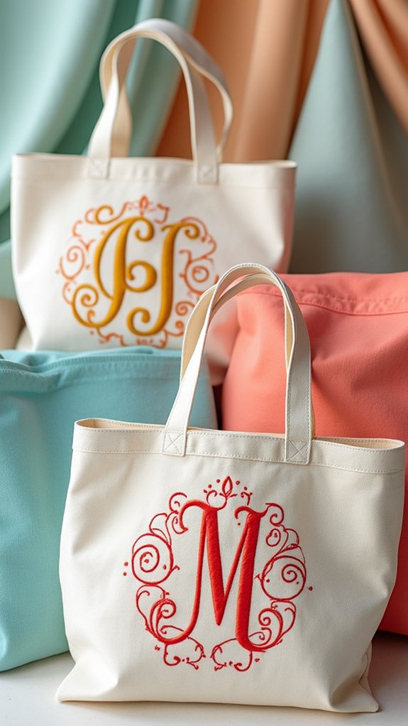 custom initial embroidery designs