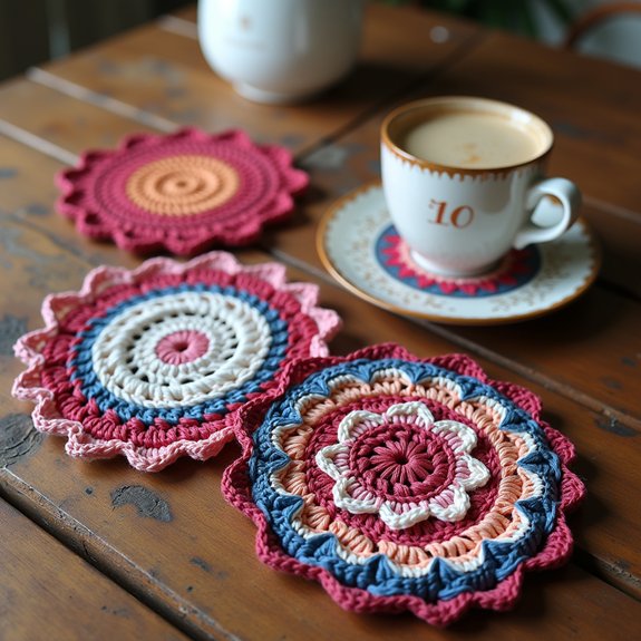 custom monogrammed drink coasters