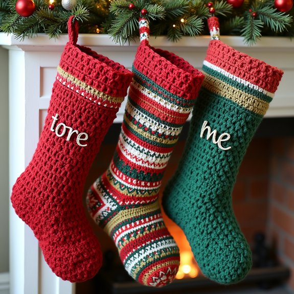 customizable holiday stocking design